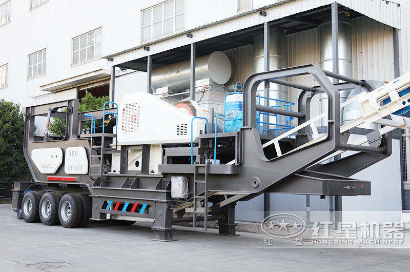 輪胎移動鄂破機，車頭牽引隨意行走，對環(huán)境要求低 